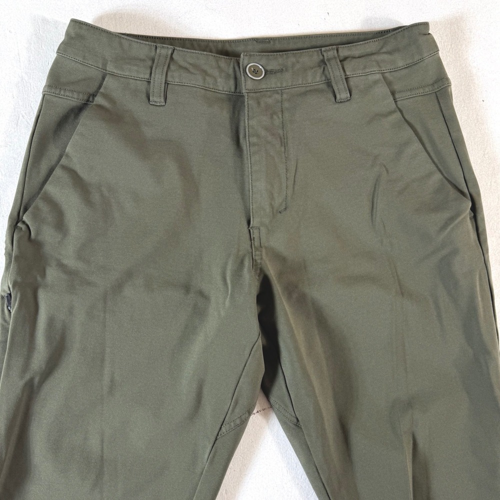 BYLT Premium Basics Everyday Pants Mens 31x30 Chinos Olive Green Stretch